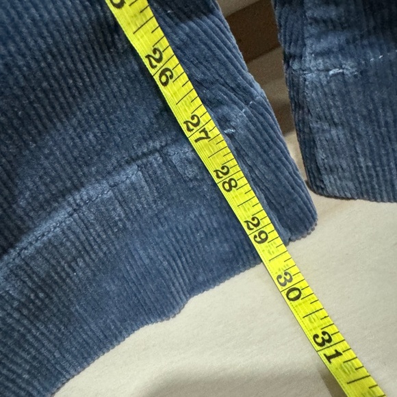 Show Me Your Mumu Jumpsuit corduroy navy denim flare groovy pockets long sleeves - Picture 10 of 12